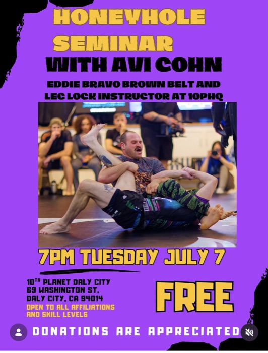Honeyhole Seminar flyer — 10th Planet Daly City